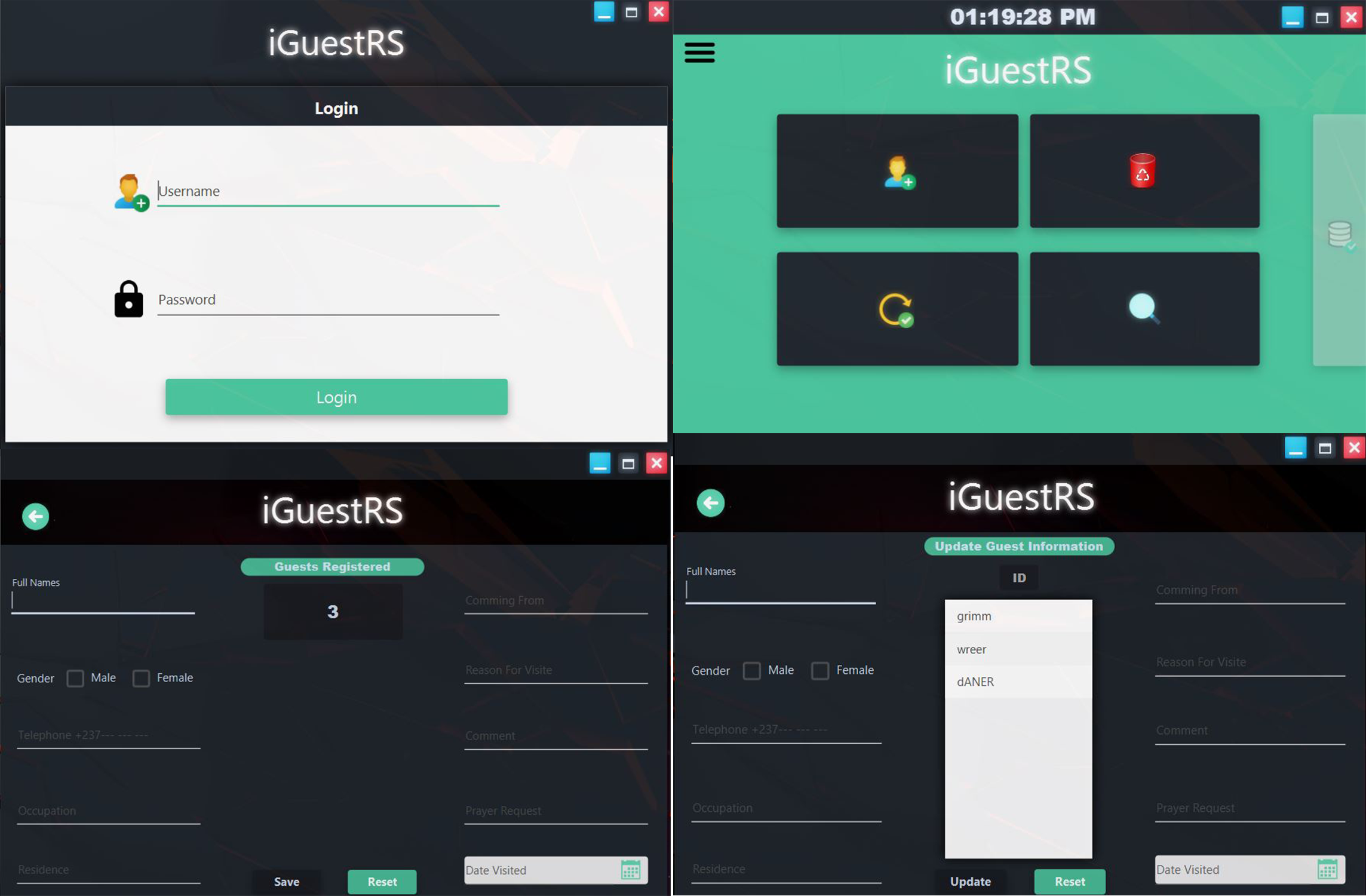 guest registration system